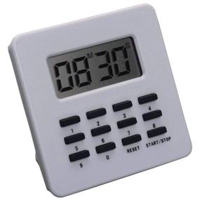 img 1 attached to ⏱️ Jamar - 63690 Long-Ring Electronic Timer/Stopwatch for Clinics, Kitchens, and Physical Therapy - Easy-to-Read Digital Timer with Stopwatch, Countdown, and 30-Second Ring - Multiple Mounting Options