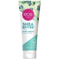 eos крем для рук shea better - эвкалипт: питательный крем с маслом ши для рук для увлажнения на 24 часа и здоровой кожи, 2.5 унции. логотип