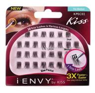 💁 enhance your look with kiss i-envy trio medium lashes - effortlessly beautiful and dynamic! logo