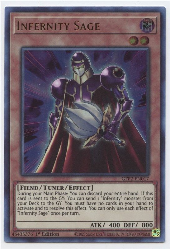 Logotipo de infernity sage gfp2 en017 ultra rare
