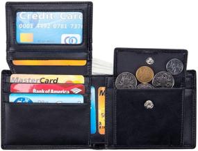 img 3 attached to OFAMOUS Leather Wallet with Pocket Blocking - Men's Accessories