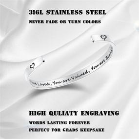 img 3 attached to Tony and Sandy's Inspiring Cuff Bracelet Bangle - Perfect Gift for Inspiration