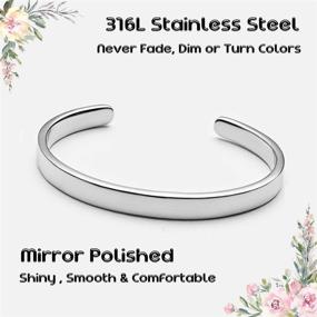 img 2 attached to Tony and Sandy's Inspiring Cuff Bracelet Bangle - Perfect Gift for Inspiration
