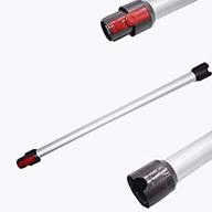 🔌 quick release wand extension tube compatible with dyson v7 v8 v10 v11 handheld cordless stick vacuum cleaner, extendable rod parts replacement (silver) логотип