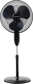 img 4 attached to 🌀 Honeywell Double Blade 16 Pedestal Fan Black: Remote Control, Oscillation, Auto-Off & 3 Power Settings