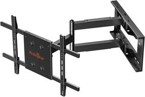 img 4 attached to 📺 Perlegear Full Motion TV Wall Mount Bracket - Long Arm Extension Articulating Swivel Tilt for 32-85" Flat Curved QLED, OLED, LED, LCD 4K TVs - Max VESA 600x400mm - Holds up to 150LBS