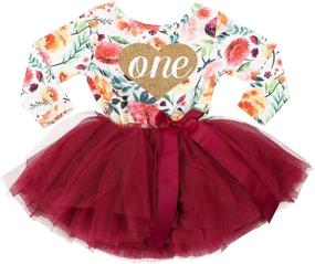 img 3 attached to Grace Lucille Birthday Pumpkin Burgundy Apparel & Accessories Baby Girls