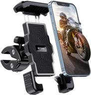 📲 universal motorcycle phone mount, bike holder for iphone 12 pro max/11 pro/xr/xs max, galaxy s20/s10/note 10 and more - fits 4.7-7inch phones logo