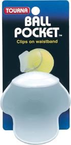 img 1 attached to Tourna Pocket Tennis Waist Holder White Sports & Fitness