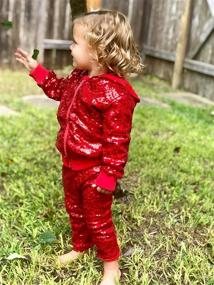 img 3 attached to 🧥 Cilucu Kids Sequin Zipper Jacket for Girls and Boys – Toddler Birthday and Christmas Clothes