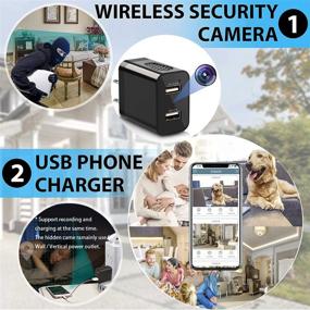 img 3 attached to 📸 Ultimate Spy Camera: Wireless Hidden WiFi Charger with Remote View - 1080P HD Nanny Cam - USB Spy Camera Charger for Indoor Security - Motion Activated Recorder - iOS Android Compatible, Black