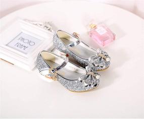 img 1 attached to 👠 BFOEL Girls Dress Shoes: Cute and Glittery Mary Jane Flats Perfect for Wedding Parties