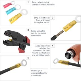 img 1 attached to 🔵 VOLT Blue Heat Shrink Crimp Connectors