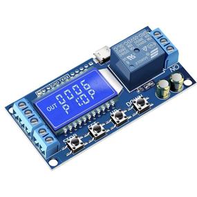 img 4 attached to 🕛 Powerful Timer Relay, DROK Time Delay Relay DC 5V 12V 24V with LCD Display, Micro USB 5V Support – Delay Controller Board Delay-off Cycle Timer 0.01s-9999mins Trigger Delay Switching Relay Module