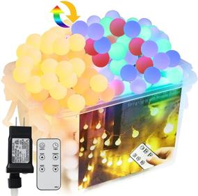 img 4 attached to 🏕️ Camping String Lights Waterproof: 65.67ft 150 Led with Rf Remote - Plug in Outdoor String Lights for Colorful Decor, Parties, and Garden