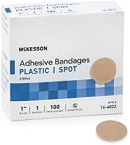 img 2 attached to 💊 Пластырь с клеевым слоем Mckesson - Прозрачный бежевый фон (круглой формы, диаметр 1") - Арт. №16-4822 - Покупка по коробкам