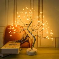 🌲 enhanced 20'' bonsai tree light: enchanting fairy lights, 108 led artificial tree lights for christmas decorations and gifts (warm white) логотип