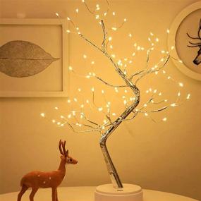 img 3 attached to 🌲 Enhanced 20'' Bonsai Tree Light: Enchanting Fairy Lights, 108 LED Artificial Tree Lights for Christmas Decorations and Gifts (Warm White)