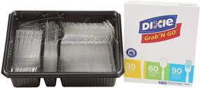 img 3 attached to 🍽️ Dixie Heavy-Weight Plastic Cutlery Pack by GP PRO (Georgia-Pacific), Crystal, CH0369DX7 - Clear, 90 Forks, 60 Teaspoons, 30 Knives