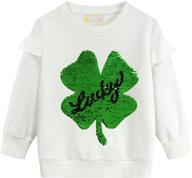 👕 long sleeve collage t shirts for toddler girls - crewneck hoodies kids pull-over tops with sweatshirts logo