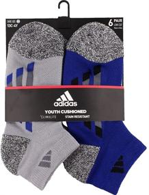 img 3 attached to 🧦 Носки Adidas Unisex-Child для мальчиков/девочек с амортизацией (6 пар): идеальный комфорт для активных детей
