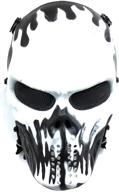 🎃 halloween airsoft paintball full face skull skeleton mask - cs protective gear logo