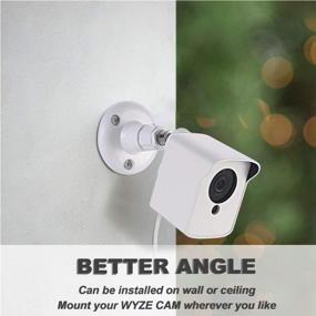 img 2 attached to 📷 Gresur Wall Mount Wyze Cam V2: 360 Degree Adjustable & Weatherproof Housing – Ideal for Indoor/Outdoor Use (White, 3 Pack)