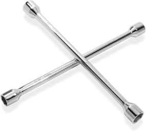 img 4 attached to 🔧 Powerbuilt Universal Lug Wrench - 14-Inch, Model 940558