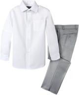 👔 spring notion boys' dress pants shirt: stylish clothing set for boys logo