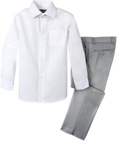 img 1 attached to 👔 Spring Notion Boys' Dress Pants Shirt: Stylish Clothing Set for Boys