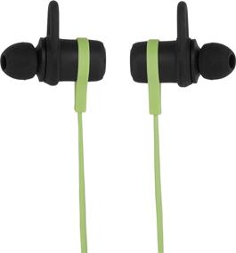 img 1 attached to Amazon Basics Wireless Bluetooth Fitness Headphones Earbuds with Microphone, Green: Unleash Your Workout Potential