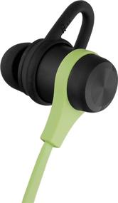 img 2 attached to Amazon Basics Wireless Bluetooth Fitness Headphones Earbuds with Microphone, Green: Unleash Your Workout Potential