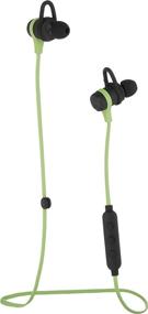 img 4 attached to Amazon Basics Wireless Bluetooth Fitness Headphones Earbuds with Microphone, Green: Unleash Your Workout Potential