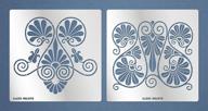 🏛️ aleks melnyk #176 tile stencils - greek ornament - flowers & vines - vintage design - 6.3x6.3-inch stainless steel metal templates - ideal for walls, furniture, floors, crafts, wood burning, painting logo