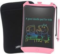 🌈 newyes 8.5 inch lcd writing tablet colorful robot pad with lock function - electronic doodle pads drawing board, case, and lanyard - ideal gifts for kids, pink, age 3 months+ logo