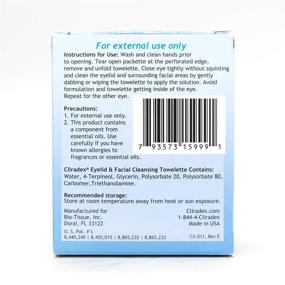 img 2 attached to 🌿 Cliradex Towelettes - Natural Face, Eyelash &amp; Eyelid Cleanser - Wipes for Demodex, Blepharitis, Mgd and Red Irritated Eye Lid - Tea Tree Oil Extract" - Minimize Germs, Soothe Eyelids &amp; Eyelashes with Cliradex Towelettes - Tea Tree Oil Infused Cleansing Wipes for Demodex, Blepharitis, Mgd, and Red Irritated Eye Lid