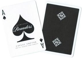 img 2 attached to 🃏 Ellusionist Madison Rounders Playing Cards in Sleek Black - by Daniel Madison: Elevate Your Card Games with Style