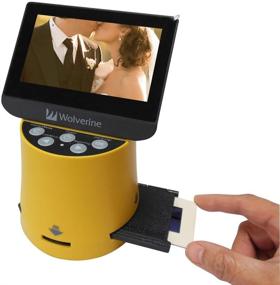 img 3 attached to 🟡 Конвертер фильма в цифровой формат с высоким разрешением Wolverine Titan 8 в 1 с 4,3-дюймовым экраном, выходом HDMI - Желтый