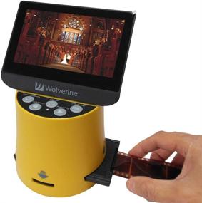 img 2 attached to 🟡 Wolverine Titan 8-in-1 High Resolution Film to Digital Converter with 4.3" Screen, HDMI Output - Yellow