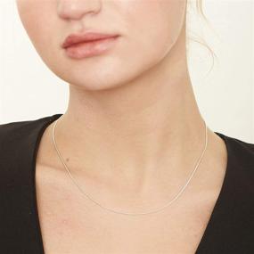 img 1 attached to 🔶 Современное и вечное: ожерелье из стерлингового серебра KISPER - идеальное детское украшение