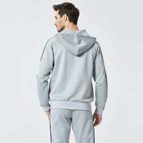 img 2 attached to Activewear Tracksuit Sports Casual Gray L Sports & Fitness for Team Sports