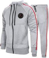 activewear tracksuit sports casual gray l sports & fitness for team sports логотип