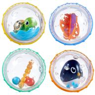 🛁 игрушка для ванны munchkin float and play bubbles - 4 штуки: увлекательное развлечение для малышей! логотип