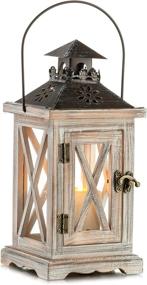 img 4 attached to Wooden Candle Lantern Rustic Farmhouse