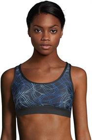 img 1 attached to 🏋️ Maximum Support and Comfort: Hanes Sport Women's Compression Racerback Sports Bra