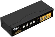 ckl kvm switch dual monitor displayport 4 port 4k 60hz 4:4:4 logo