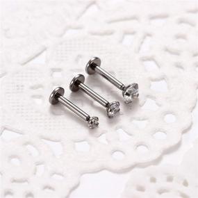 img 2 attached to GAGABODY Titanium Internally Threaded Cartilage Women's Jewelry