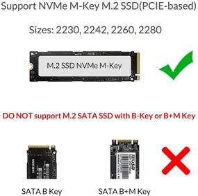 img 2 attached to 💻 Premium ORICO Aluminum M.2 NVMe SSD Enclosure - Ultra-Slim, USB3.1 Type-C, 10Gbps, External Case for up to 2TB NVMe SSD - Grey