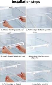img 1 attached to 🥚 Skywin Refrigerator Egg Drawer: Organize and Protect Eggs with Snap-on Holder - Adjustable and Space Saving Container for Refrigerator Egg Storage