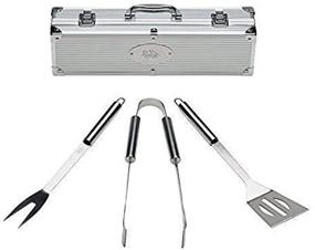 img 2 attached to 🔥 Ultimate Grill Tools Set: Home Solutions 3-Piece Stainless Steel BBQ Utensils with Aluminum Case - Premium Barbecue Accessories for the Perfect Grilling Experience - Ideal Gift for Men